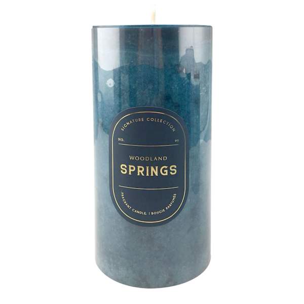 Woodland Springs Scented Pillar Candle, 3x6