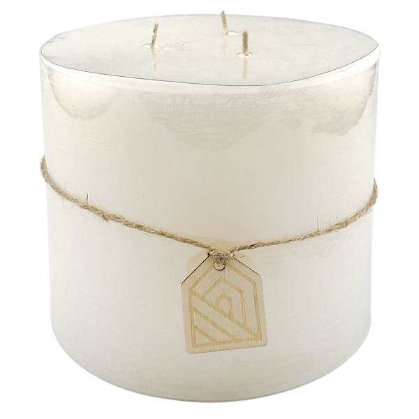 Honeybloom Ivory Unscented Pillar Candle, 5"