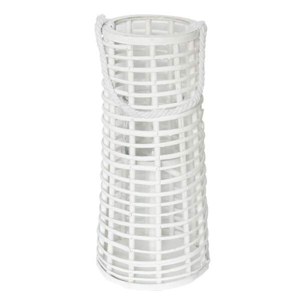 Ty Pennington White Willow Glass Lantern, 20"