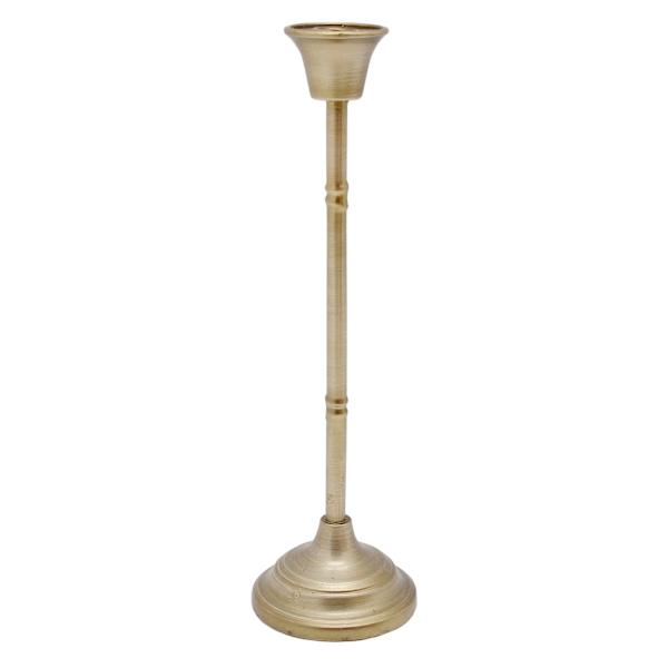 Grace Mitchell Gold Metal Candle Holder, 11"