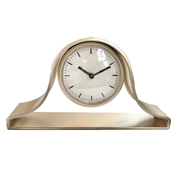 Grace Mitchell Gold Metal Table Clock, 11x6