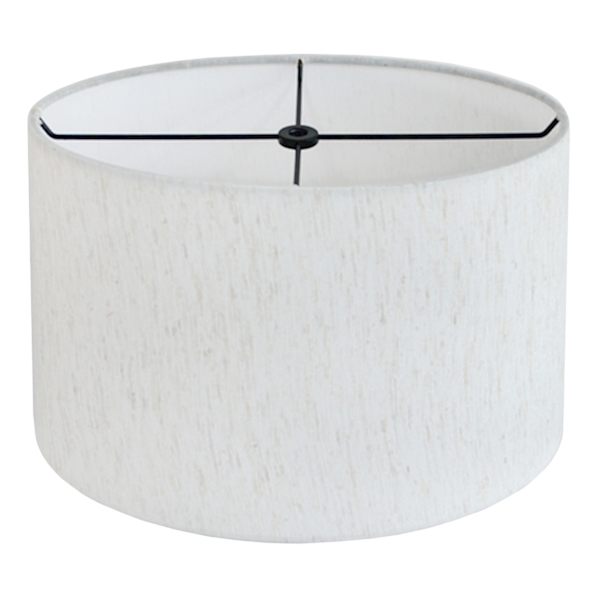 Neutral Linen Oval Medium Table Lamp Shade, 14x9x9