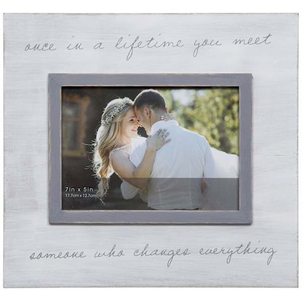 Once In Lifetime Sentiment Tabletop Picture Frame, 5x7