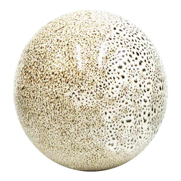 Speckled Ceramic Decorative Ball, 4"