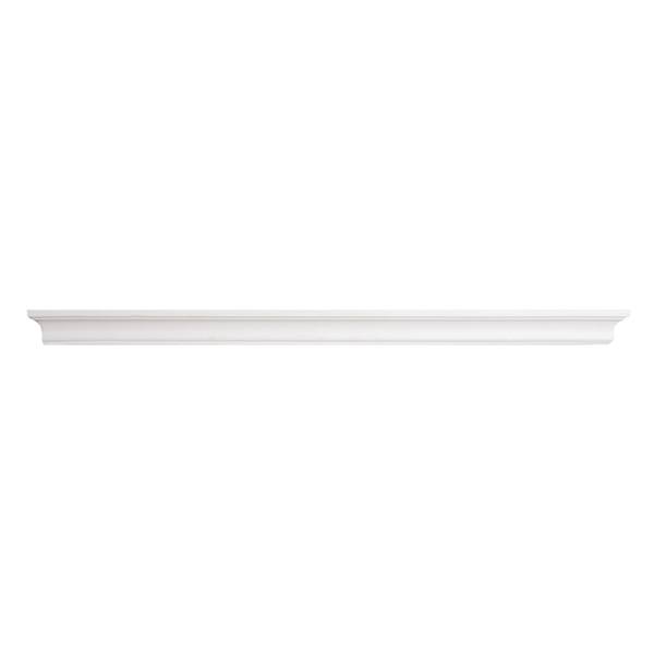 Kate White Wooden Crown Wall Ledge, 36"