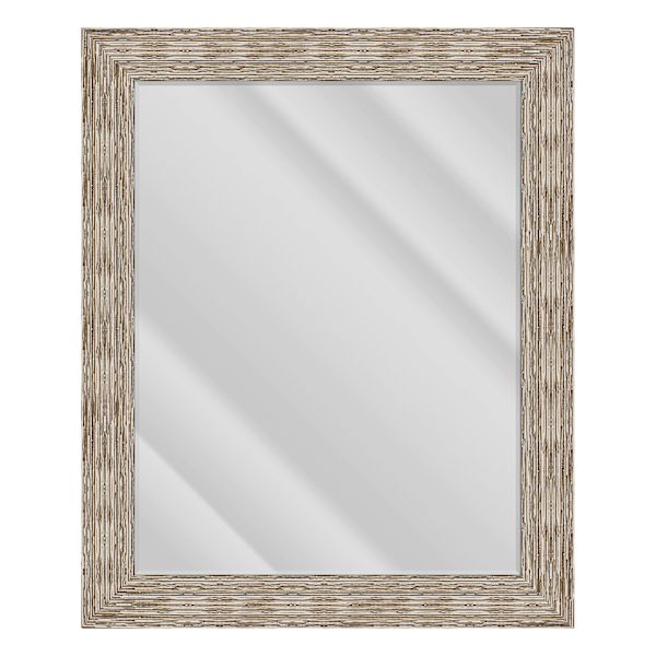 Weston Brown Rectangle Wall Mirror, 29x35