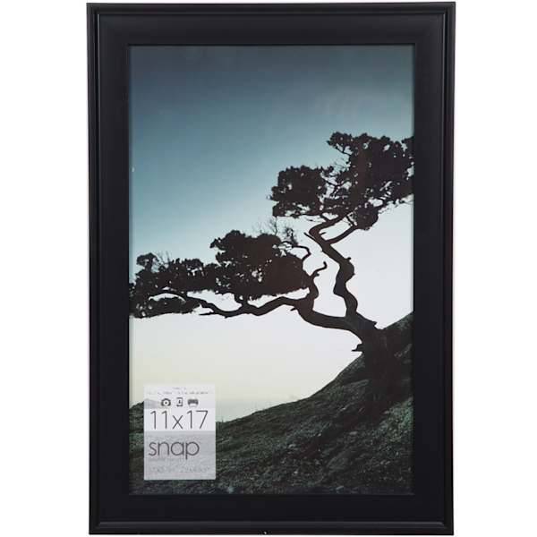 Black Scoop Profile Photo Wall Frame, 11x17