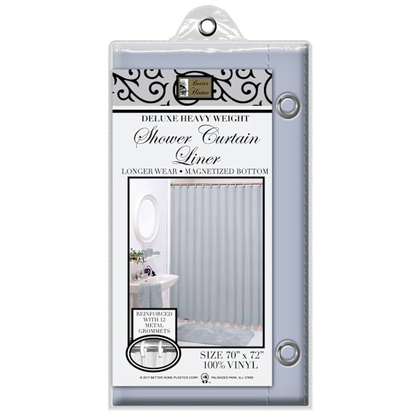 Grey Midweight Shower Curtain Liner, 72"