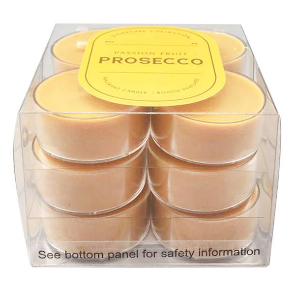 12-Pack Passion Fruit Prosecco Scented Tealight Candles