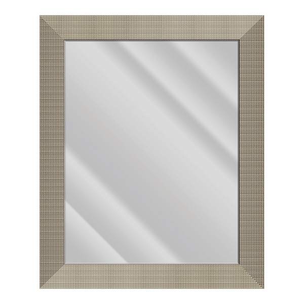 Bianca Pewter Rectangle Wall Mirror, 24x36