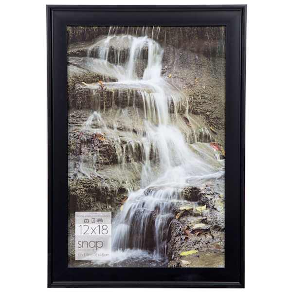 Black Scoop Profile Photo Wall Frame, 12x18