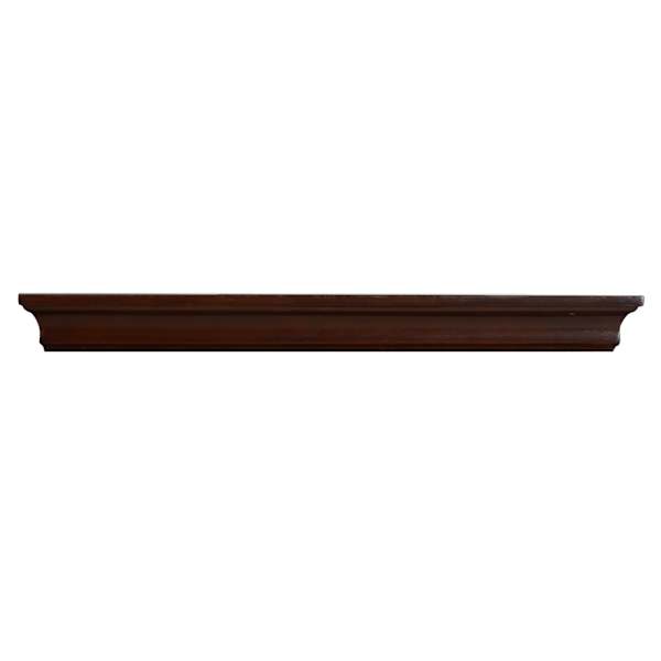 Kate Brown Wooden Crown Wall Ledge, 24"