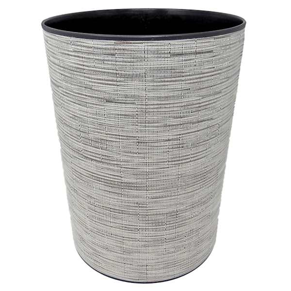Deco Wrap Wastebasket, Light Grey