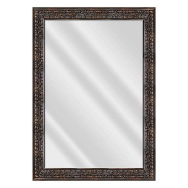 Isaac Bronze Framed Rectangle Wall Mirror, 30x43