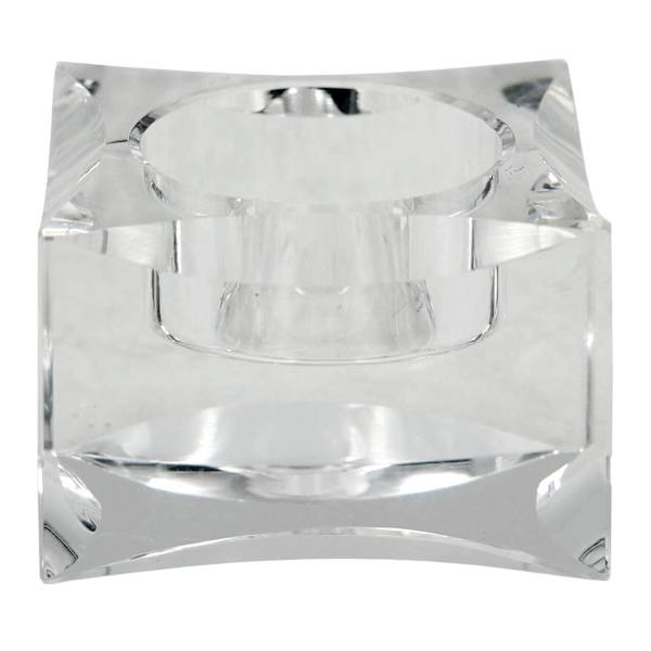 Laila Ali Square Crystal Candle Holder, 2"