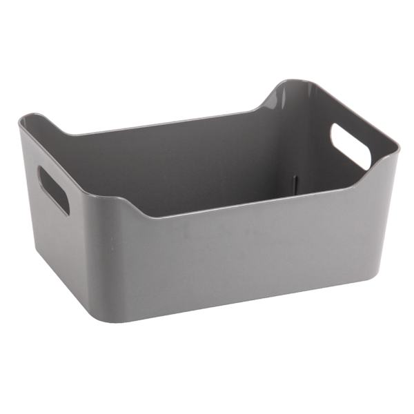 Grey Storage Bin, 9l