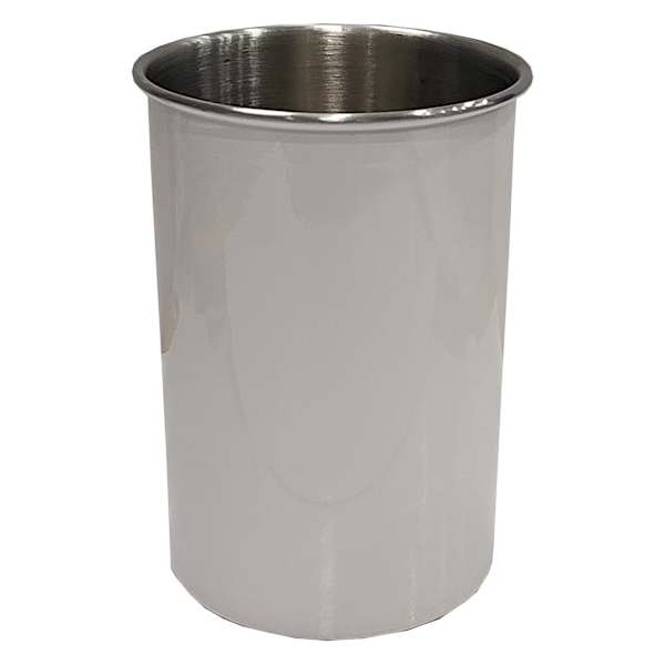 White Metal Utensil Crock