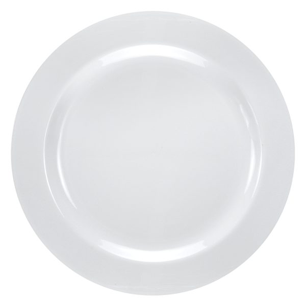 Lillian Table Settings 30-Count Pearl White Plastic Plates, 10.25"