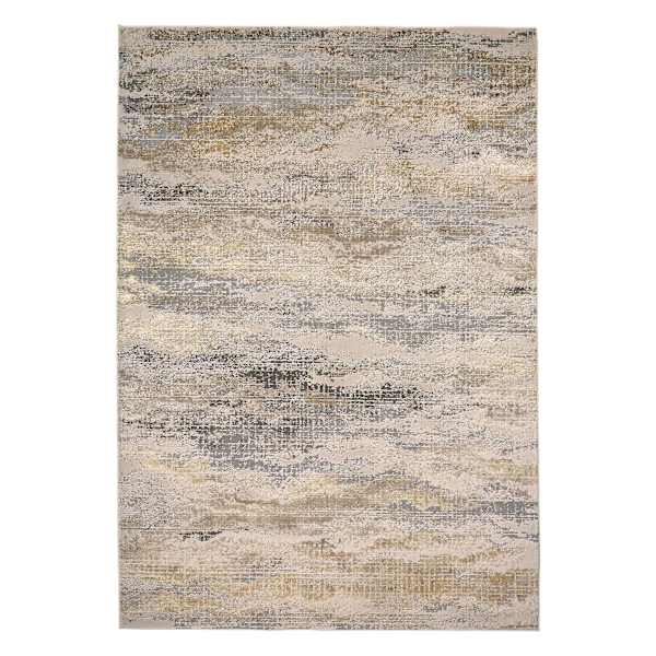 (B697) Crosby St. Driftway Gold Woven Accent Rug, 3x5