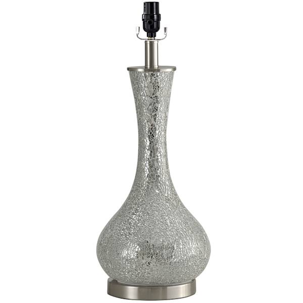 21in. Silver Mosaic Table Lamp