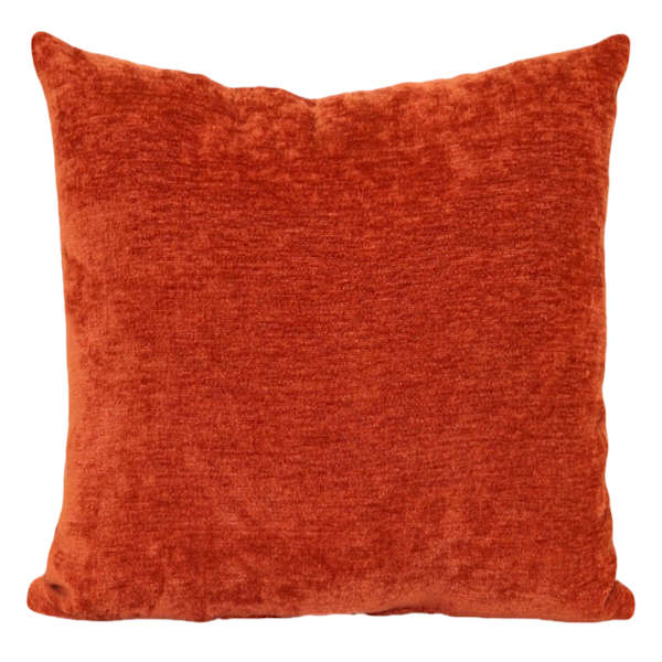 Reese Rust Chenille Throw Pillow, 24"