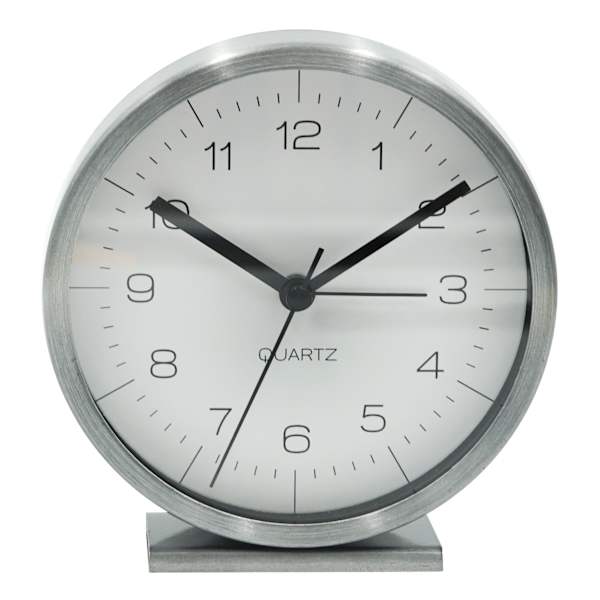 Metal Round Table Clock, 4.5"