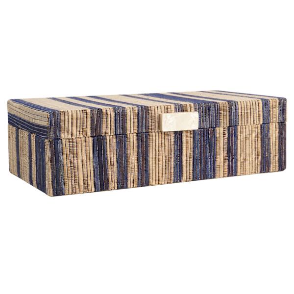 Blue Hyacinth Striped Box