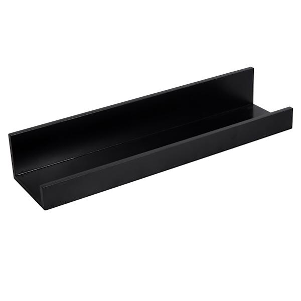 Black Wooden Photo Wall Ledge, 24"