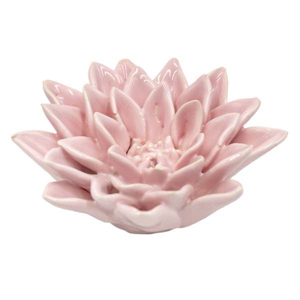 Grace Mitchell Pink Ceramic Flower Decor, 4"