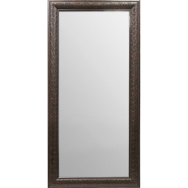 Anne Antique Silver Leaner Mirror, 17x53