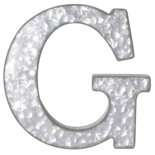 12" Galvanized Metal Monogram Wall Art, G