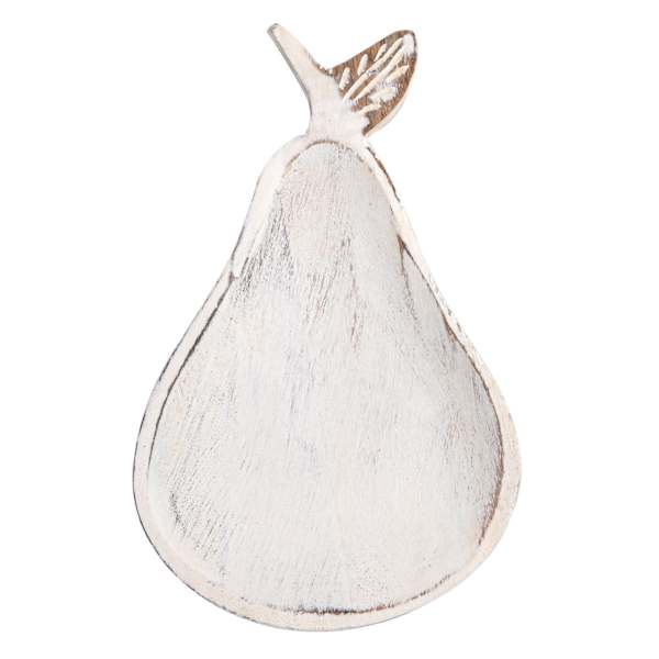 Grace Mitchell Wood Pear Trinket Tray, 8x4