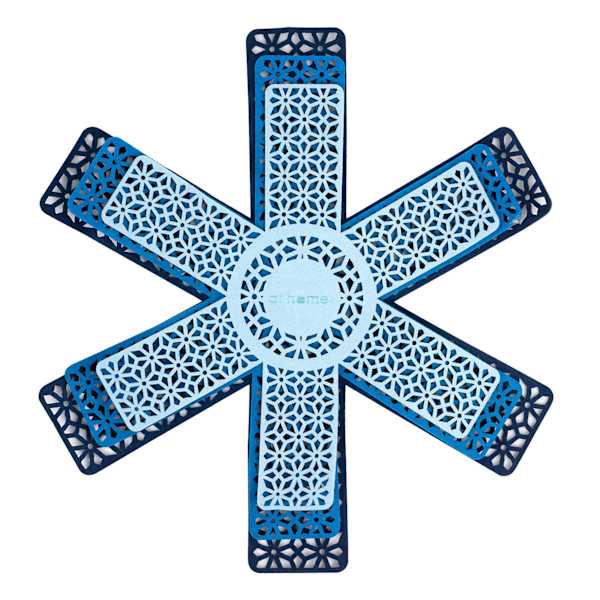 3-Piece Cookware Protector Set, Blue