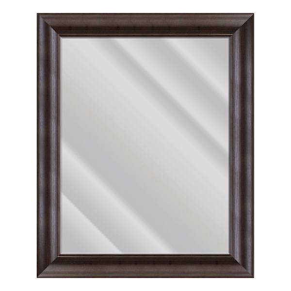 Sophia Mocha Rectangle Wall Mirror, 29x35