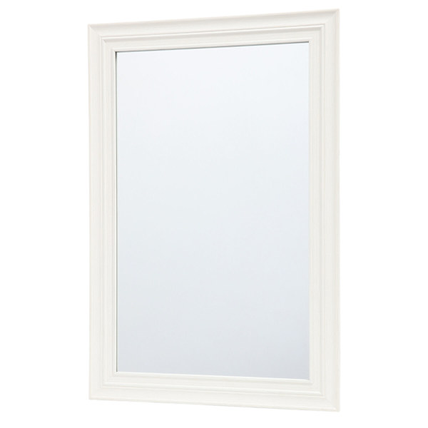 Becky White Framed Rectangle Wall Mirror, 24x36