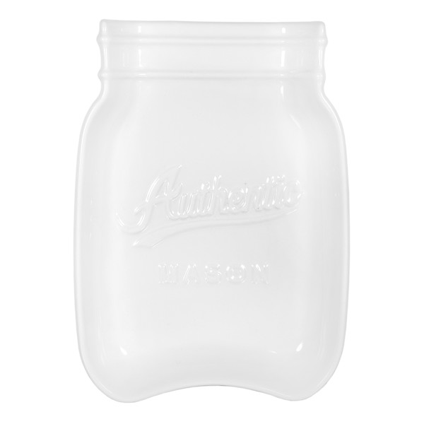 Mason Jar Spoon Rest White