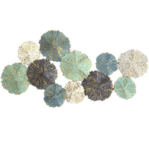 Multicolor Circle Centerpiece Wall Art, 48x24