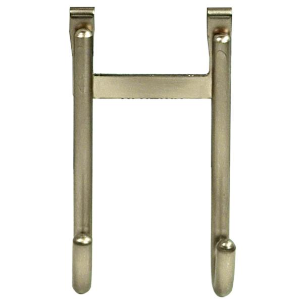 2-Hook Over the Door Hanger, Nickel