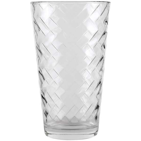 10-Piece Chevron Textured Glass Cooler Set, 15.75oz