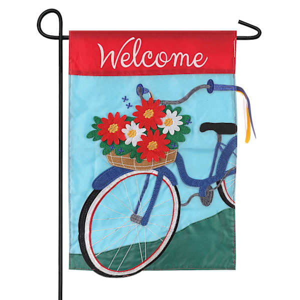 Summertime Bicycle Garden Flag, 18"