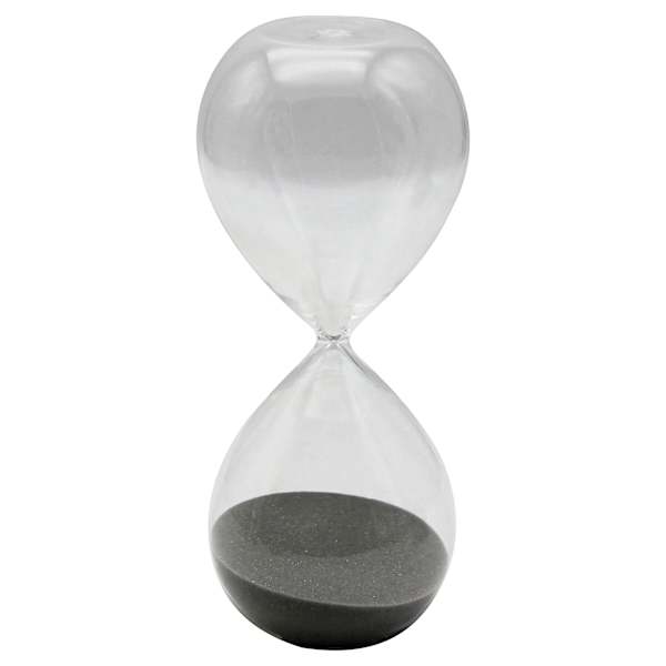 Black Sand Hourglass, 8"