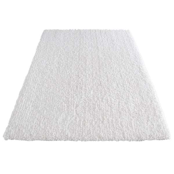 (C146) Yeti Ivory Shag Area Rug, 7x10
