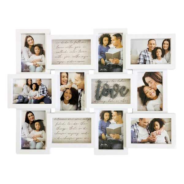 11-Opening Love White Collage Picture Frame, 23x18