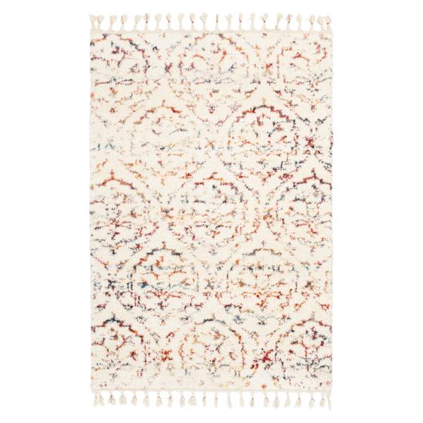 (C169) Found & Fable Ogon Medallion Woven Fringe Shag Area Rug, 8x10