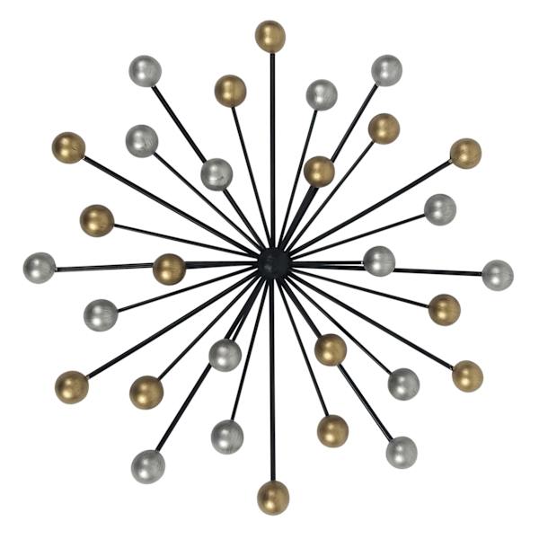 Crosby St. Metal Geo Burst Wall Decor, 12"