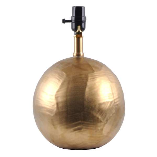 Grace Mitchell Textured Gold Round Accent Lamp, 13.5"