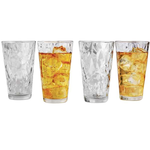10-Piece Cabrini Glass Cooler Set, 15.75oz