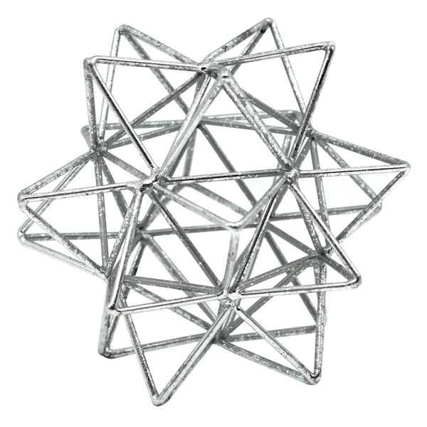 Found & Fable Silver Metal Pointed Star Figurine, 5.5"