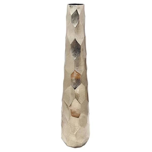 Hammered Silver Floor Vase, 30"