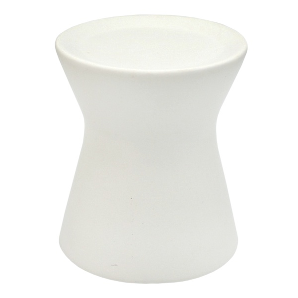 Tracey Boyd White Candle Holder, 4.5"
